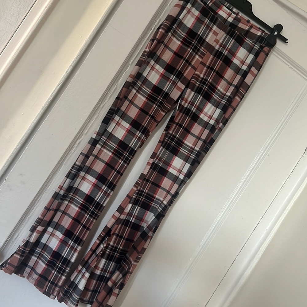 Bell Bottom plaid pants
